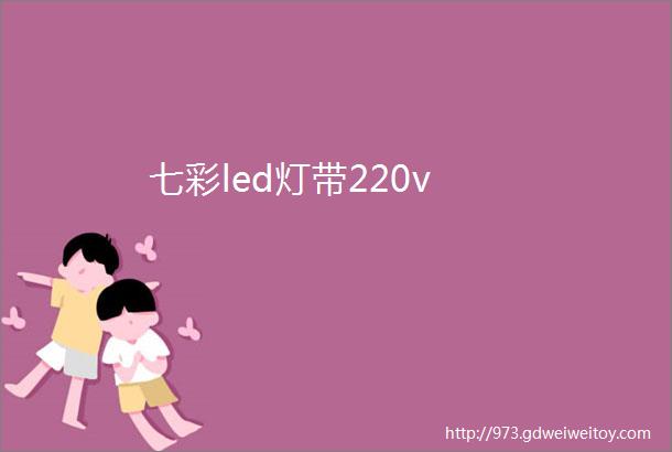 七彩led灯带220v